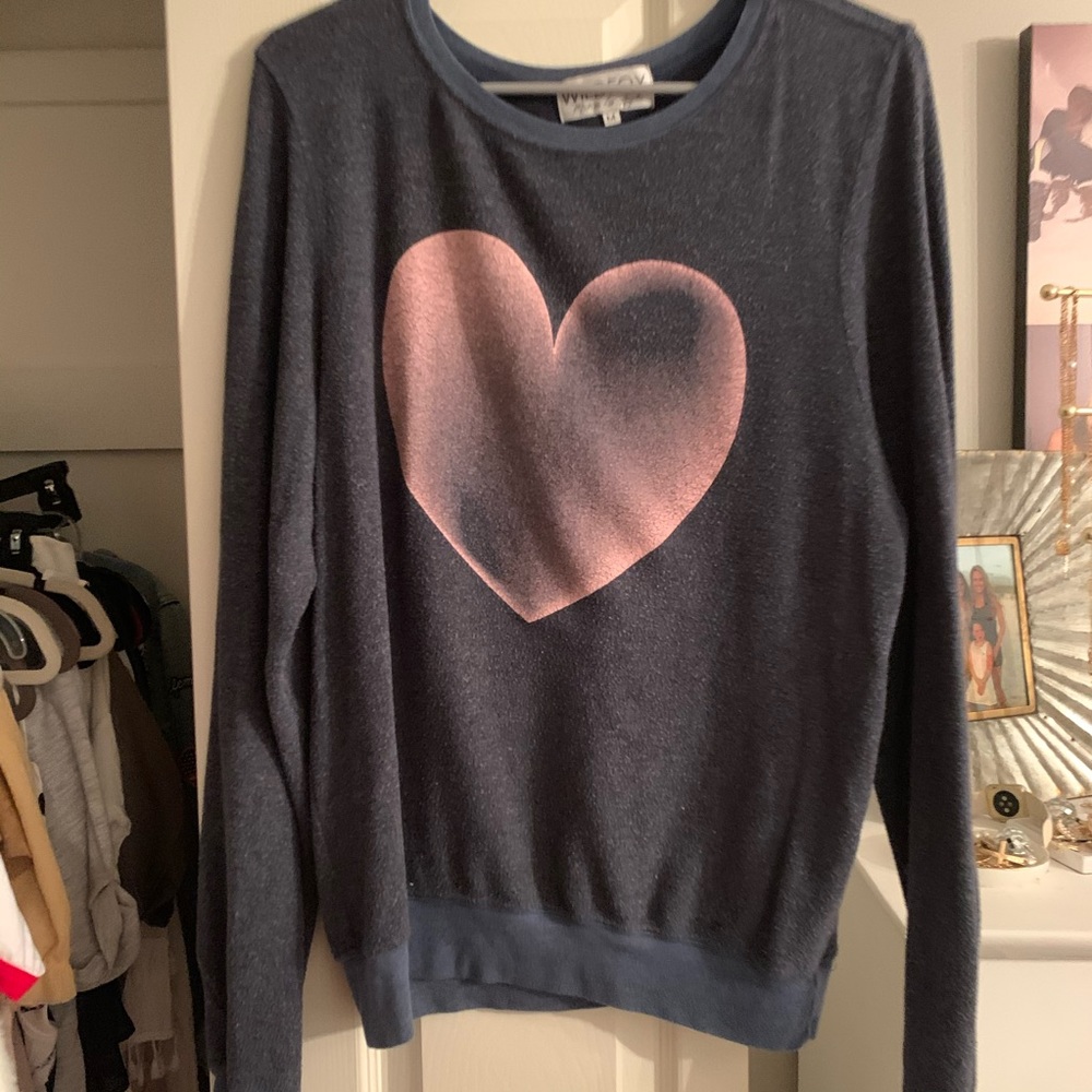 WILDFOX heart sweatshirt